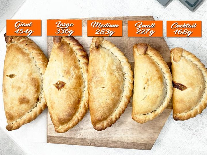 Cornish Pasty Size Chart - Proper Pasty Company